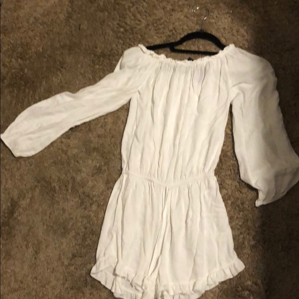 White romper from brandy Melville